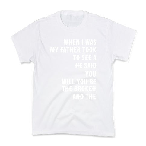 When I Was a Young Boy (1 of 2 pair) Kid's Tee